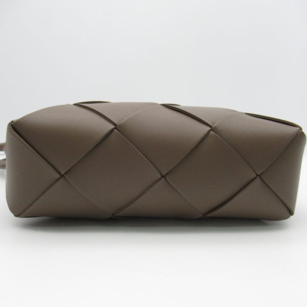 2101217896641 5 BOTTEGA VENETA Shoulder Bag Lambskin Beige Taupe Gray