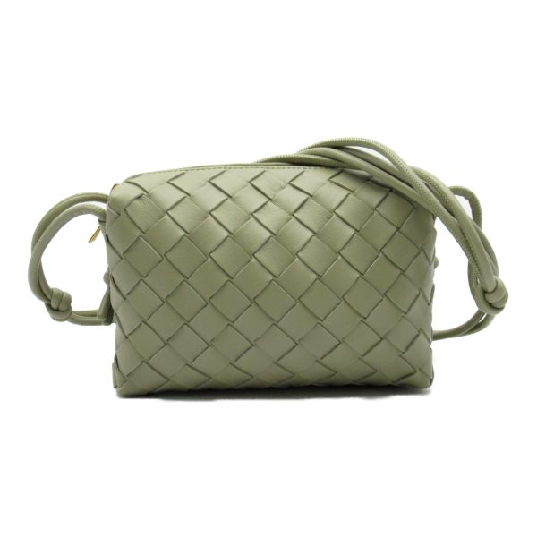 2101217896689 1 BOTTEGA VENETA Shoulder Bag Lambskin Green