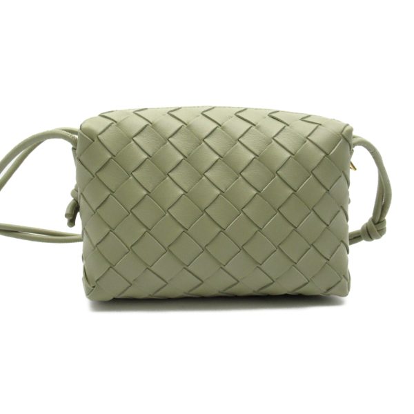 2101217896689 3 BOTTEGA VENETA Shoulder Bag Lambskin Green