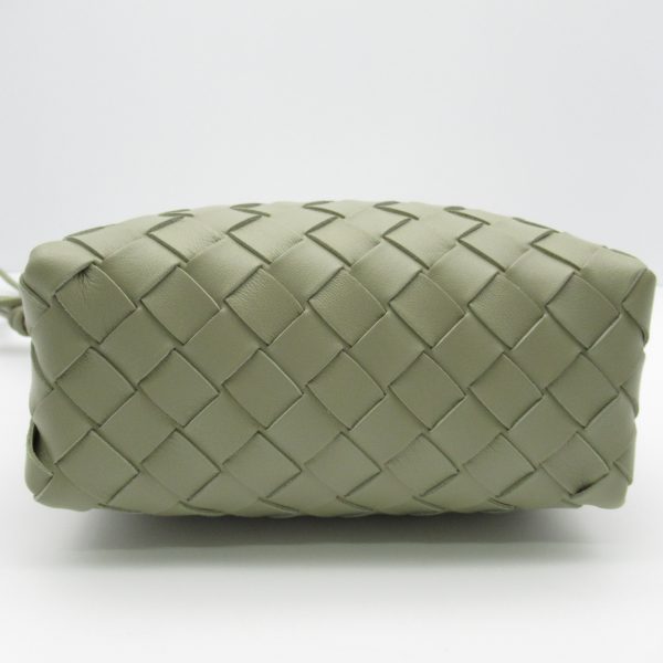 2101217896689 5 BOTTEGA VENETA Shoulder Bag Lambskin Green