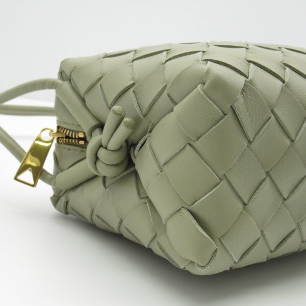 2101217896689 7 BOTTEGA VENETA Shoulder Bag Lambskin Green