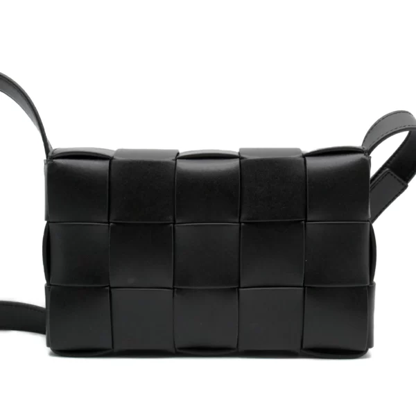 2101217896764 3 BOTTEGA VENETA Calf Leather Shoulder Bag Black