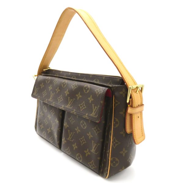 2101217898454 3 Louis Vuitton Viva Cite GM PVC Coated Canvas Shoulder Bag Brown