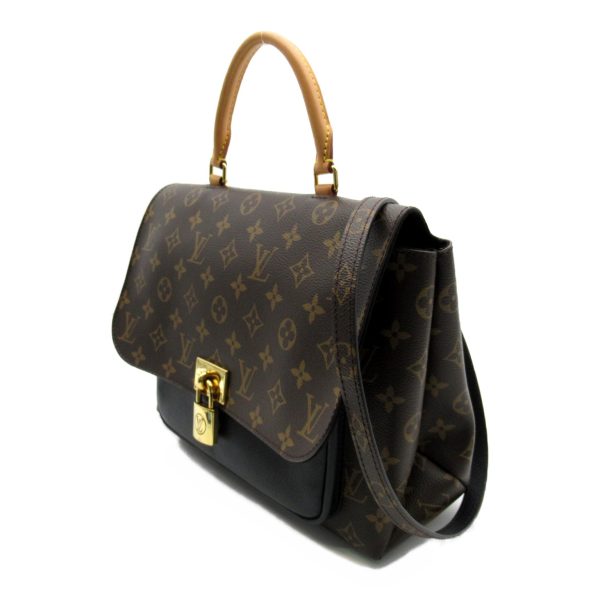 2101217898461 2 Louis Vuitton Marignan Shoulder Bag PVC Coated Canvas Monogram Brown Black