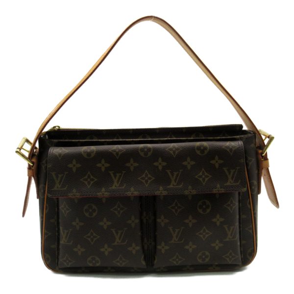 2101217898614 1 Louis Vuitton Viva Cite GM Shoulder Bag PVC Coated Canvas Monogram Brown