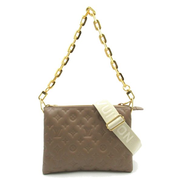 2101217898812 1 Louis Vuitton Coussin PM 2 Way Shoulder Bag Lambskin Beige