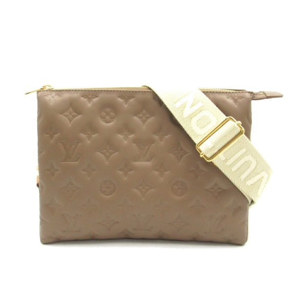 2101217898812 2 Louis Vuitton Coussin PM 2 Way Shoulder Bag Lambskin Beige