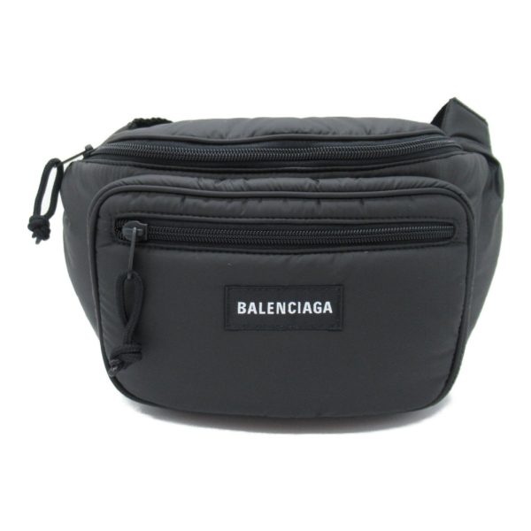 2101217899093 2 Balenciaga Waist Bag Polyurethane Body Bag Black