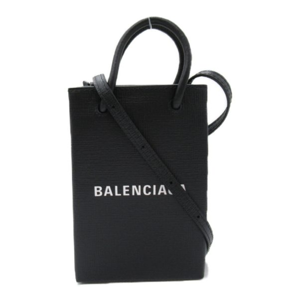 2101217899123 4 Balenciaga Mini 2 Way Shoulder Bag Calfskin Black