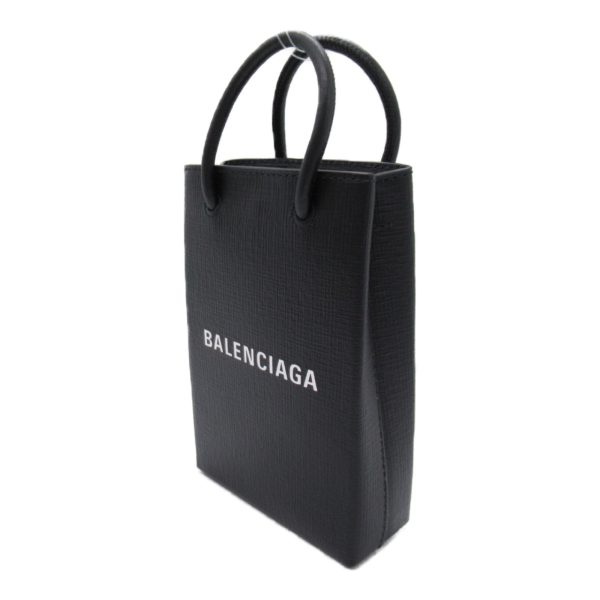 2101217899123 5 Balenciaga Mini 2 Way Shoulder Bag Calfskin Black