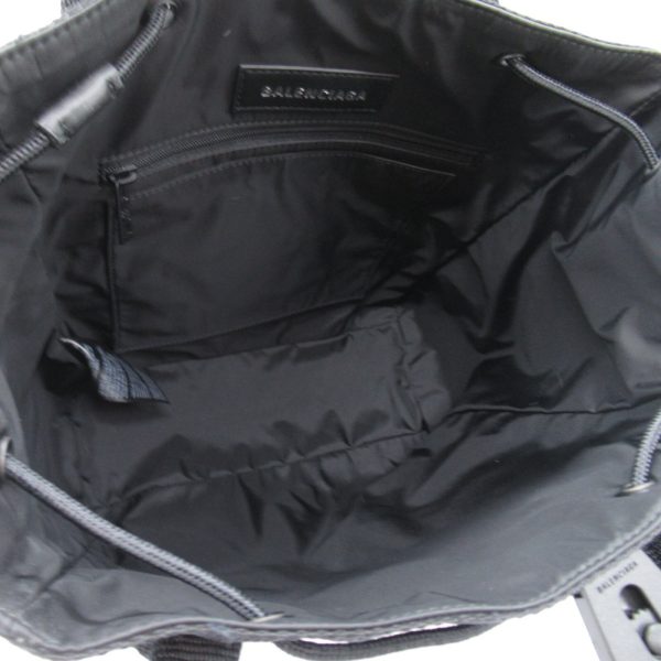 2101217899215 2 Balenciaga 2 Way Shoulder Bag Nylon Handbag Black