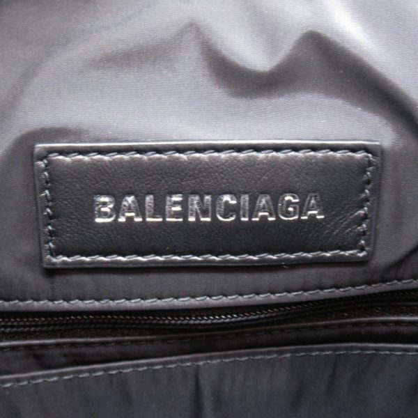 2101217899215 3 Balenciaga 2 Way Shoulder Bag Nylon Handbag Black