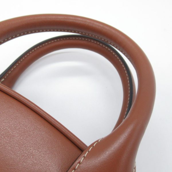 2101217899376 9 CELINE 2 way Shoulder Bag Calfskin Brown Tan Tote Bag