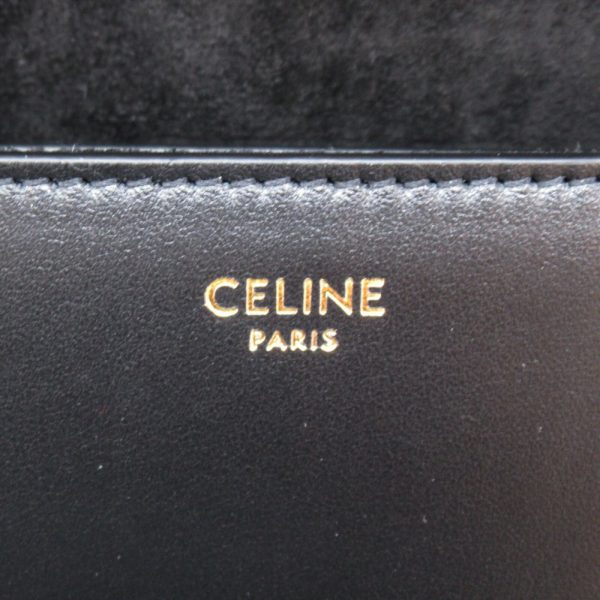 2101217899406 3 Celine Shoulder Bag Calfskin Crossbody Bag Black