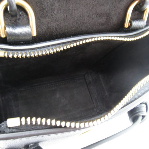 2101217899529 2 Celine 2 way Shoulder Bag Calfskin Bag Black