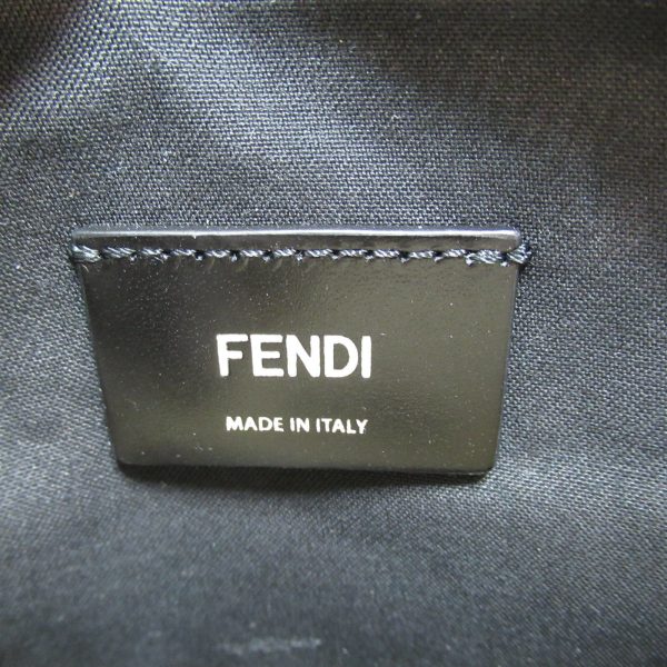 2101217899901 10 FENDI Waist Bag Leather Body Bag Black