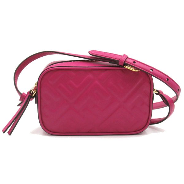 2101217900270 1 Fendi Camera Mini Shoulder Bag Leather Pink