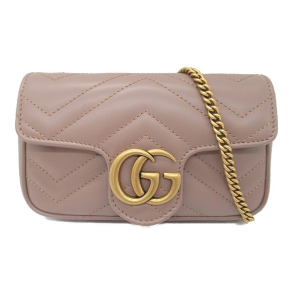 2101217902533 4 GUCCI Chain Shoulder Bag Leather Shoulder Bag Beige