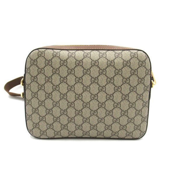 2101217902694 2 Gucci GG Supreme Interlocking G Shoulder Bag PVC Coated Canvas Brown