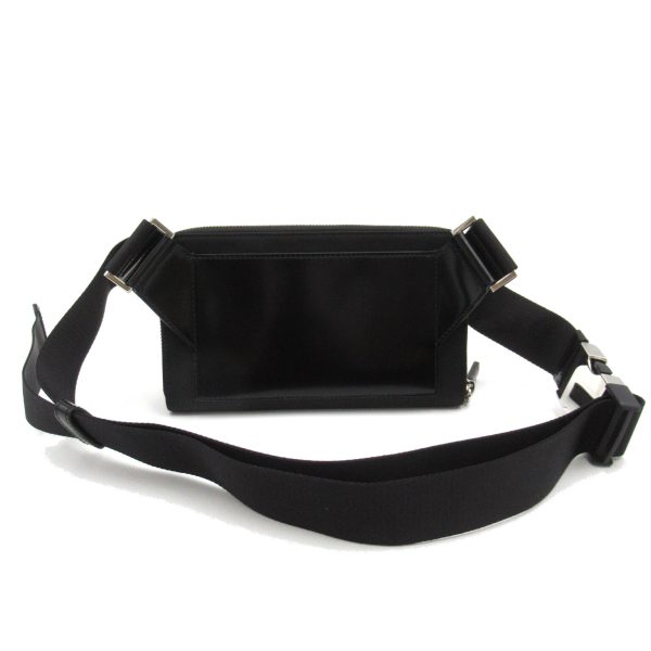 2101217905213 2 PRADA Waist Bag Body Nylon Leather Black