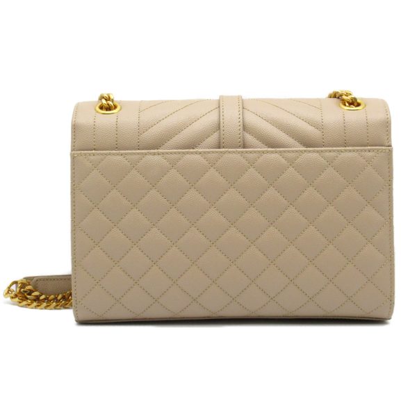 2101217905336 3 Saint Laurent Chain Shoulder Bag Leather Beige