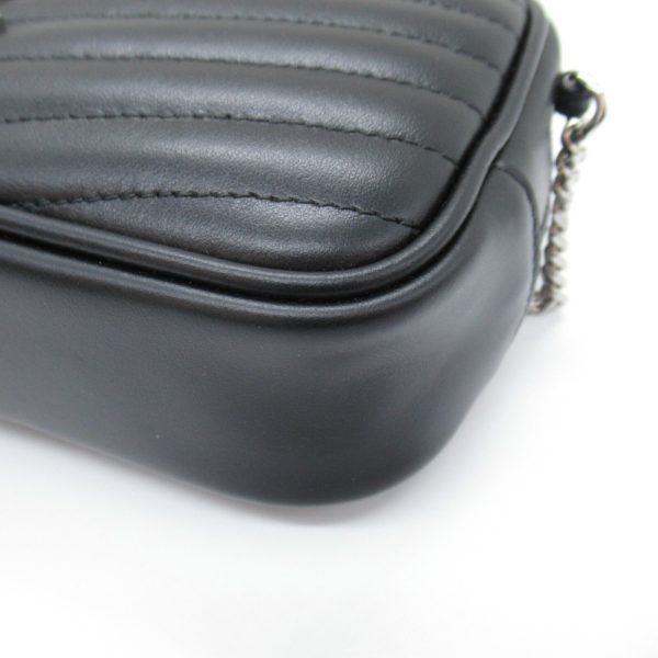 2101217905428 8 Saint Laurent Chain Leather Shoulder Bag Black