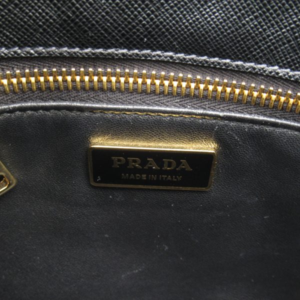 2101217905725 8 Prada 2 Way Leather Shoulder Bag Black