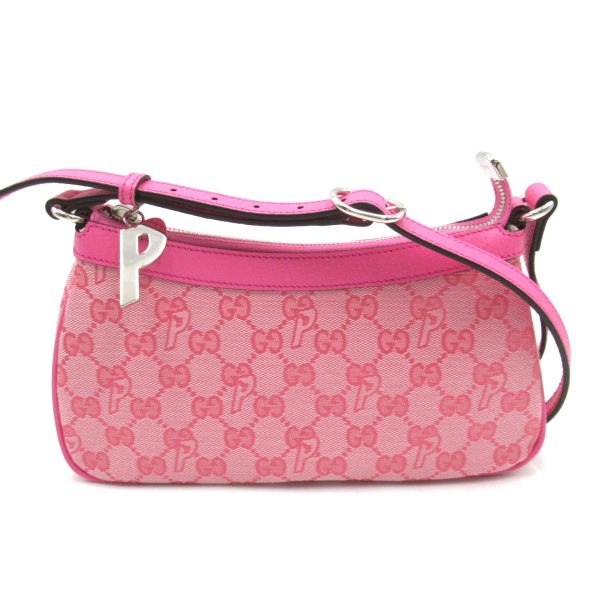 2101217909860 1 Gucci Palace Bag Shoulder GG Canvas Pink