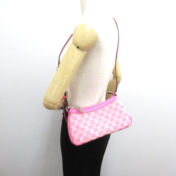 2101217909860 5 Gucci Palace Bag Shoulder GG Canvas Pink