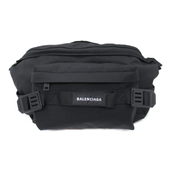 2101217910958 4 Balenciaga Waist Bag Nylon Body Bag Black