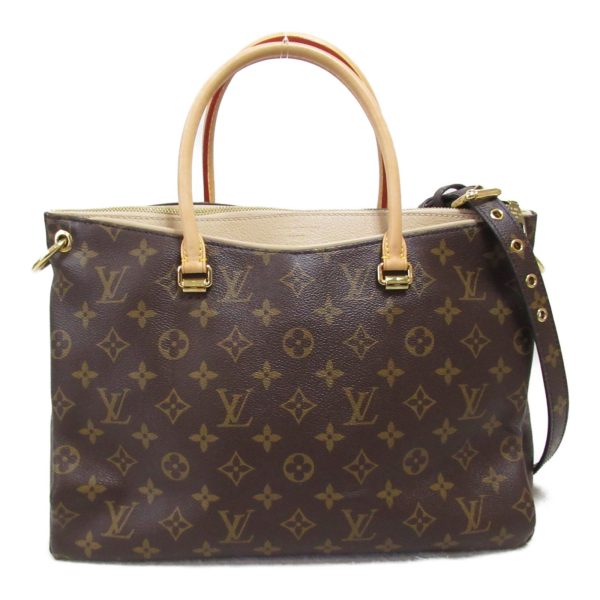 2101217913539 2 Louis Vuitton Pallas 2 way tote bag PVC coated canvas monogram brown