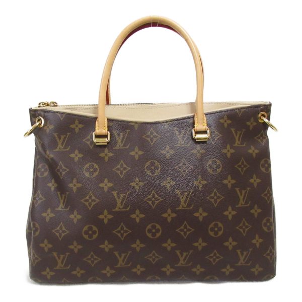 2101217913539 3 Louis Vuitton Pallas 2 way tote bag PVC coated canvas monogram brown