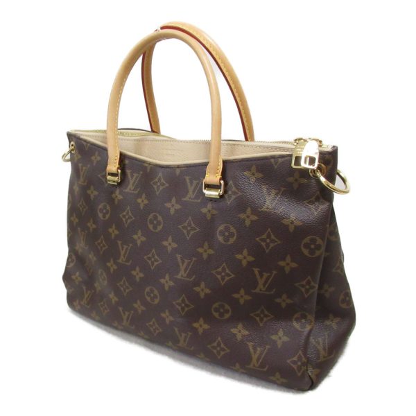 2101217913539 4 Louis Vuitton Pallas 2 way tote bag PVC coated canvas monogram brown