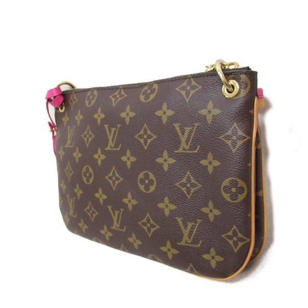 2101217918022 3 Louis Vuitton Loretta Shoulder Bag PVC Coated Canvas Monogram Brown