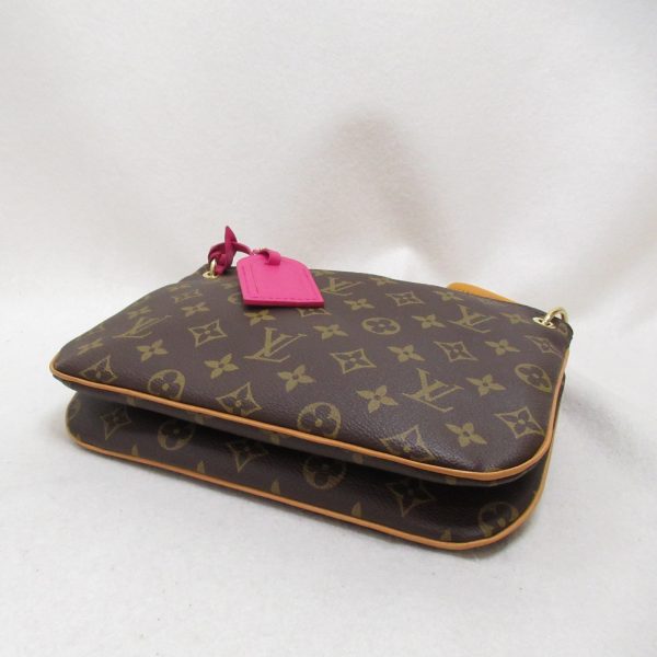 2101217918022 4 Louis Vuitton Loretta Shoulder Bag PVC Coated Canvas Monogram Brown