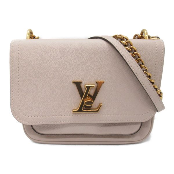 2101217918381 5 Louis Vuitton Lockme Chain Bag Shoulder Bag Calfskin Grained Calfskin Gray Greige