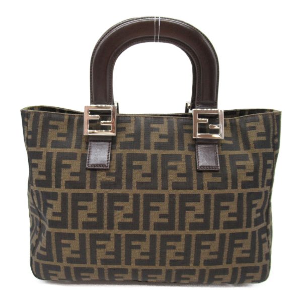 2101217918640 4 FENDI Zucca pattern handbag canvas bag brown dark brown