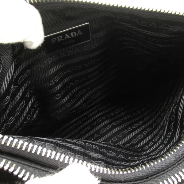 2101217927826 7 PRADA Mens Womens Nylon Shoulder Bag Black