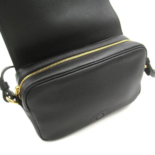 2101217928854 4 PRADA Womens Leather Shoulder Bag Black