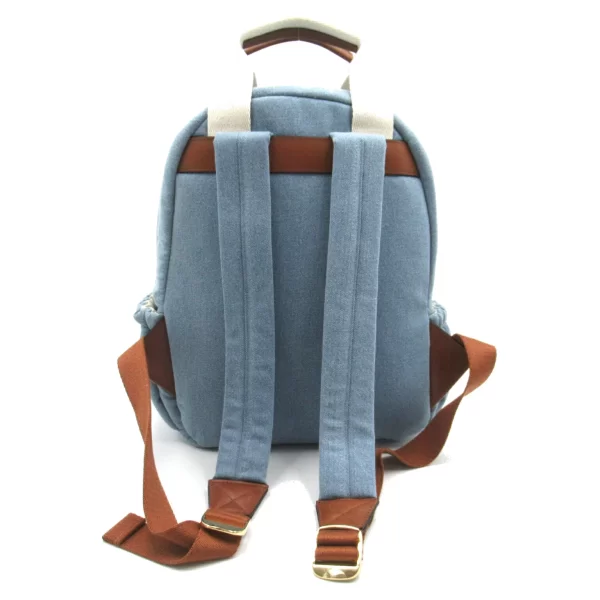 2101217944076 2 Chloe Kids Denim Cotton Shoulder Bag Blue