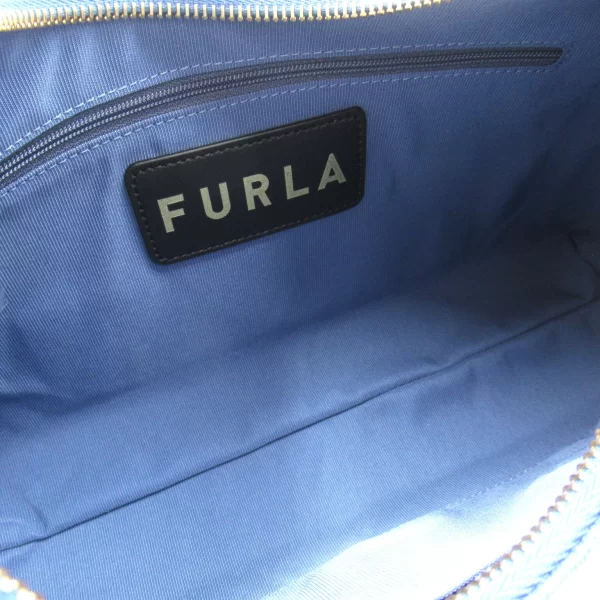 2101217944496 6 Furla Womens Denim Shoulder Bag Blue