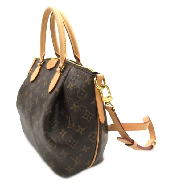 2101217951128 3 Louis Vuitton Turenne PM Canvas Shoulder Bag Brown