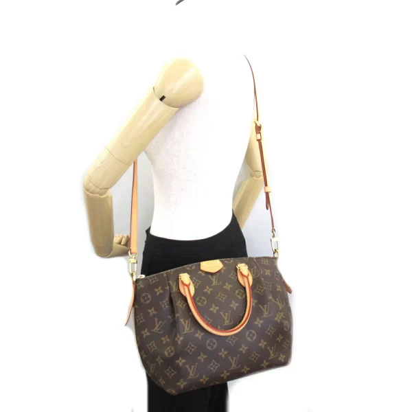 2101217951128 5 Louis Vuitton Turenne PM Canvas Shoulder Bag Brown