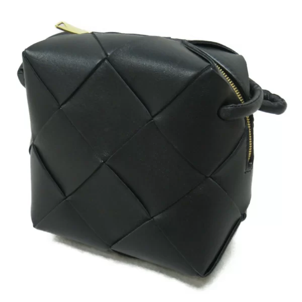 2101217963879 4 BOTTEGA VENETA Lambskin Shoulder Bag Black