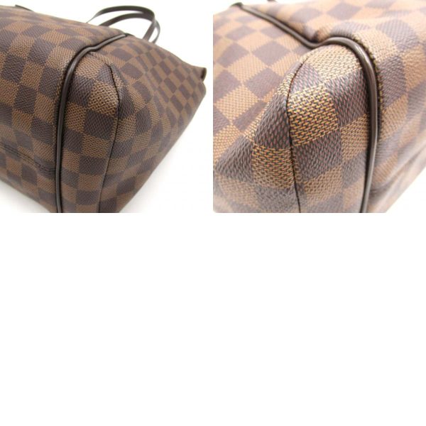 2104102254977 10c Louis Vuitton Womens Totally MM Tote Bag PVC Coated Canvas Damier Brown