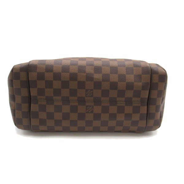 2104102254977 4 Louis Vuitton Womens Totally MM Tote Bag PVC Coated Canvas Damier Brown