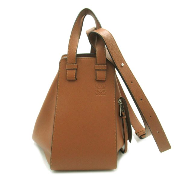 2104102257886 1 Loewe Hammock Small 2way Shoulder Bag Calfskin Brown