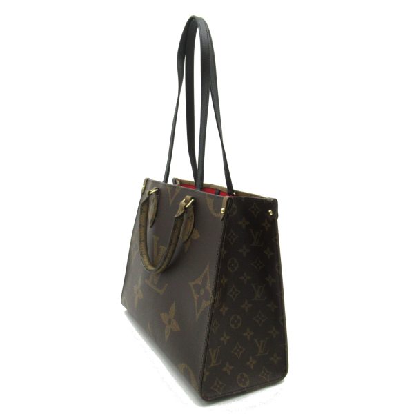 2104102258012 4 Louis Vuitton On the Go MM Tote Bag PVC Coated Canvas Monogram Giant Handbag Brown