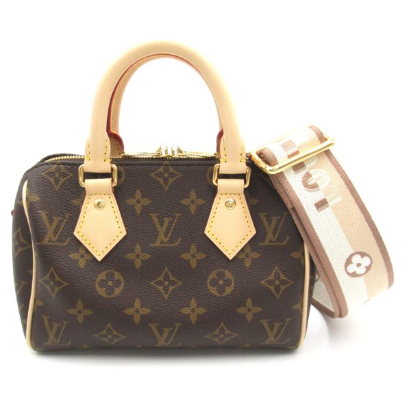 2104102258647 1 Louis Vuitton Speedy Bandouliere 20 2way Shoulder Bag Coated Canvas Monogram Brown