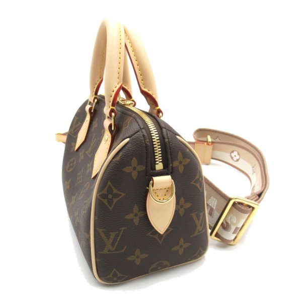 2104102258647 3 Louis Vuitton Speedy Bandouliere 20 2way Shoulder Bag Coated Canvas Monogram Brown